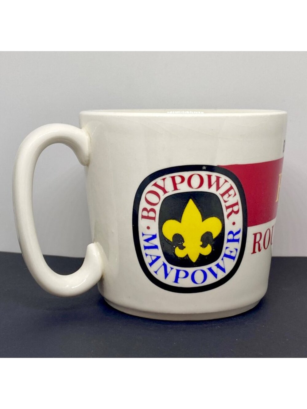 Boy Scouts Vintage Mug BOY POWER MAN POWER Baltimore Round Up RECRUITER Award MD